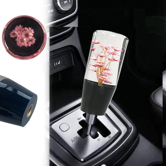 Universal 10cm JDM Clear Pink Real Flowers Manual Gear Stick Shift Knob  Shifter Lever Head -  Hong Kong