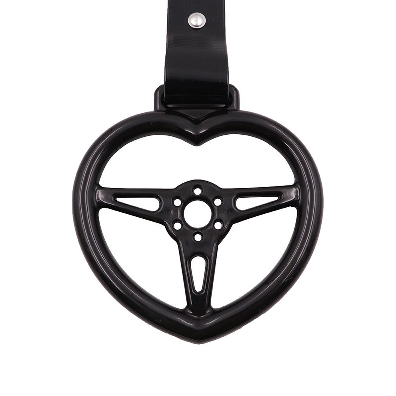 Heart Steering Wheel Black JDM TSURIKAWA Ring Subway Train Bus Etsy
