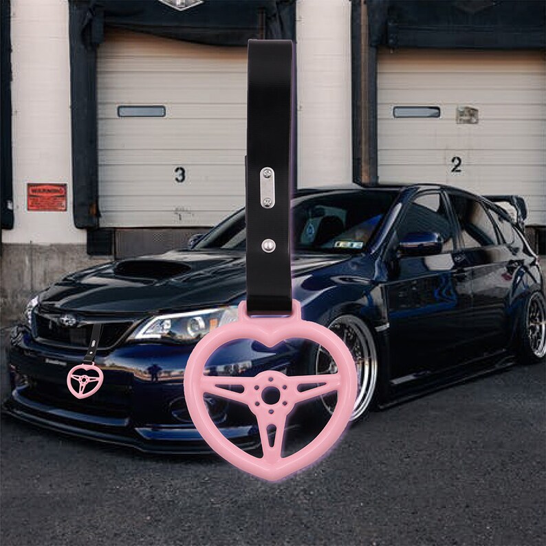 Heart Steering Wheel Pink JDM TSURIKAWA Ring Subway Train Bus Etsy India