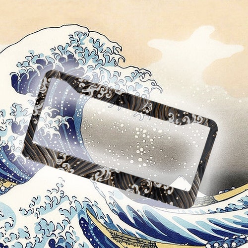 1pcs Sakura JDM Wave Black Aluminum License Plate Frame Etsy