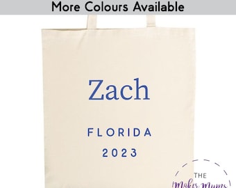 Personalised Tote Bag | Holiday Bag | Personalised shopper bag | Holiday Gift