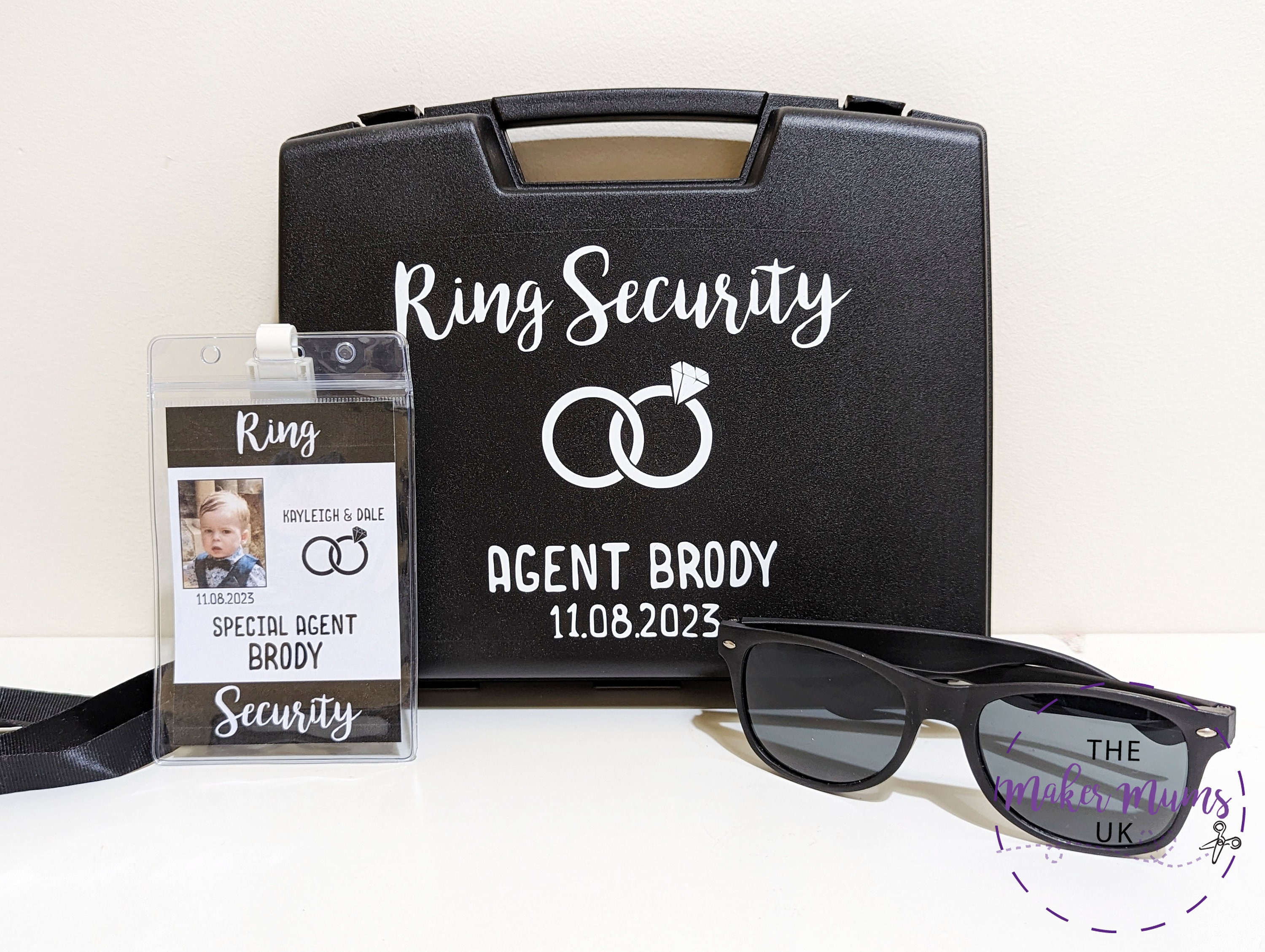 Ring Security Set Ring Bearer Gift Cute Wedding Ring Holder