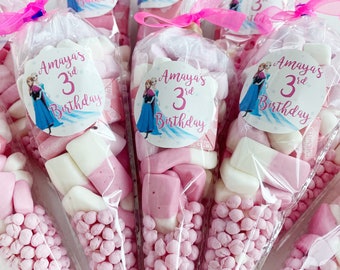Sweet Cone with Personalised Sticker | Birthday Sweets | Hen Party Sweets | Christening Sweets | Party Favours