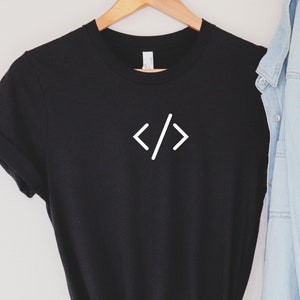 Minimal Code Shirt, Coding T-Shirts, Software Engineer Gifts, Computer Science T-Shirt , Minimalist Software Engineer Tee, Coding Tops