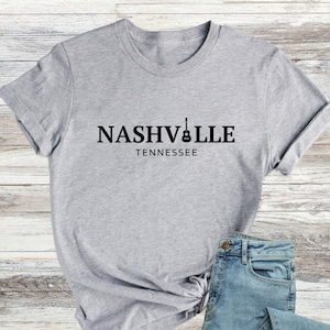Nashville Tennessee Shirt, Music City T-Shirt, From Nashville Tops, Country Music Shirt, Girls Trip Tee, Nashville Gifts, Tennessee Tees