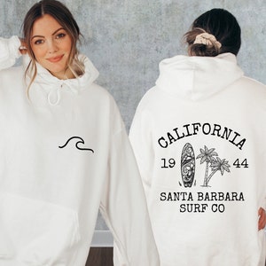 Custom Surf Sweater, Back Design California Hoodie, Oversized Trendy hoodie, Beach Bum hoodie, Tumblr Beach Hoodie, Custom City Hoodies