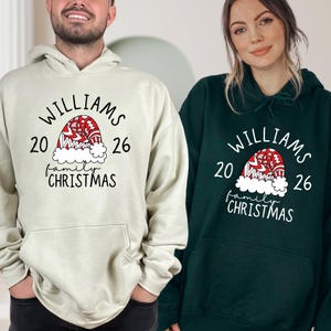 Custom Family Christmas Sweatshirt: Matching Holiday Hoodie