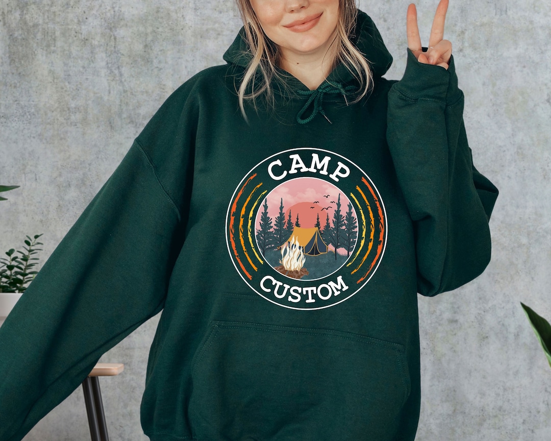Custom Camp Sweatshirt, Family Camping Hoodies, Friends Camping Crew