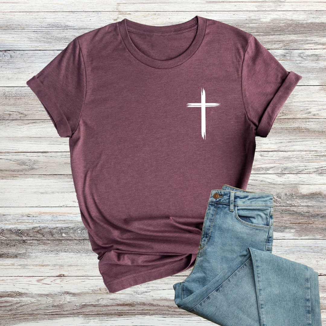 Minimalist Christian Cross Shirt, Religious Shirt, Faith Shirts, Gifts ...