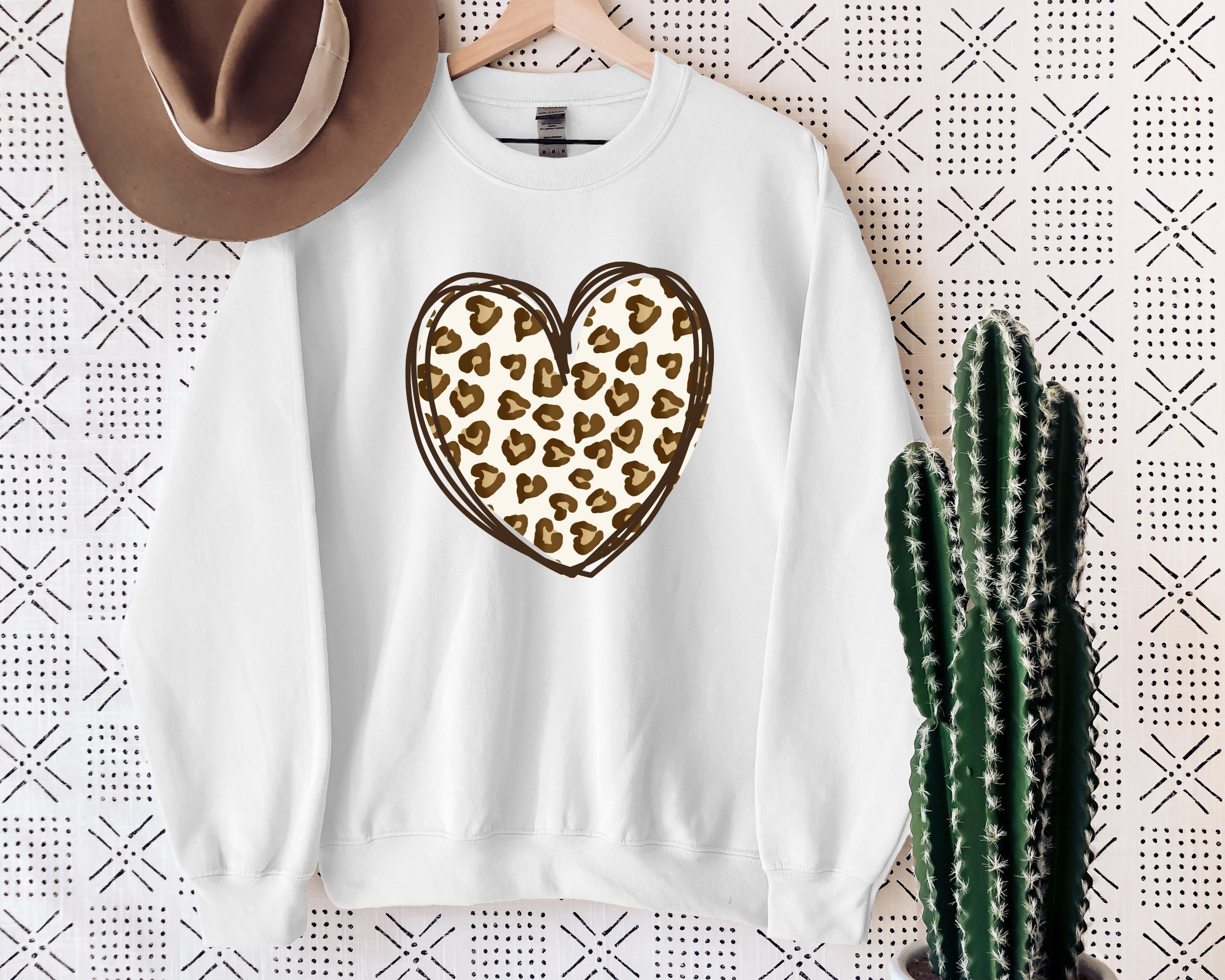 White leopard print sweatshirt hotsell