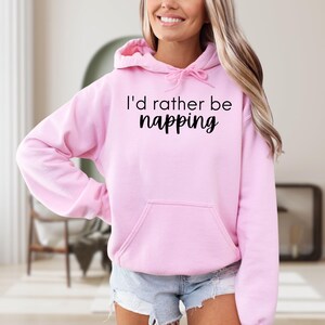 I'd Rather Be Napping Sweatshirt, Funny Homebody Shirt