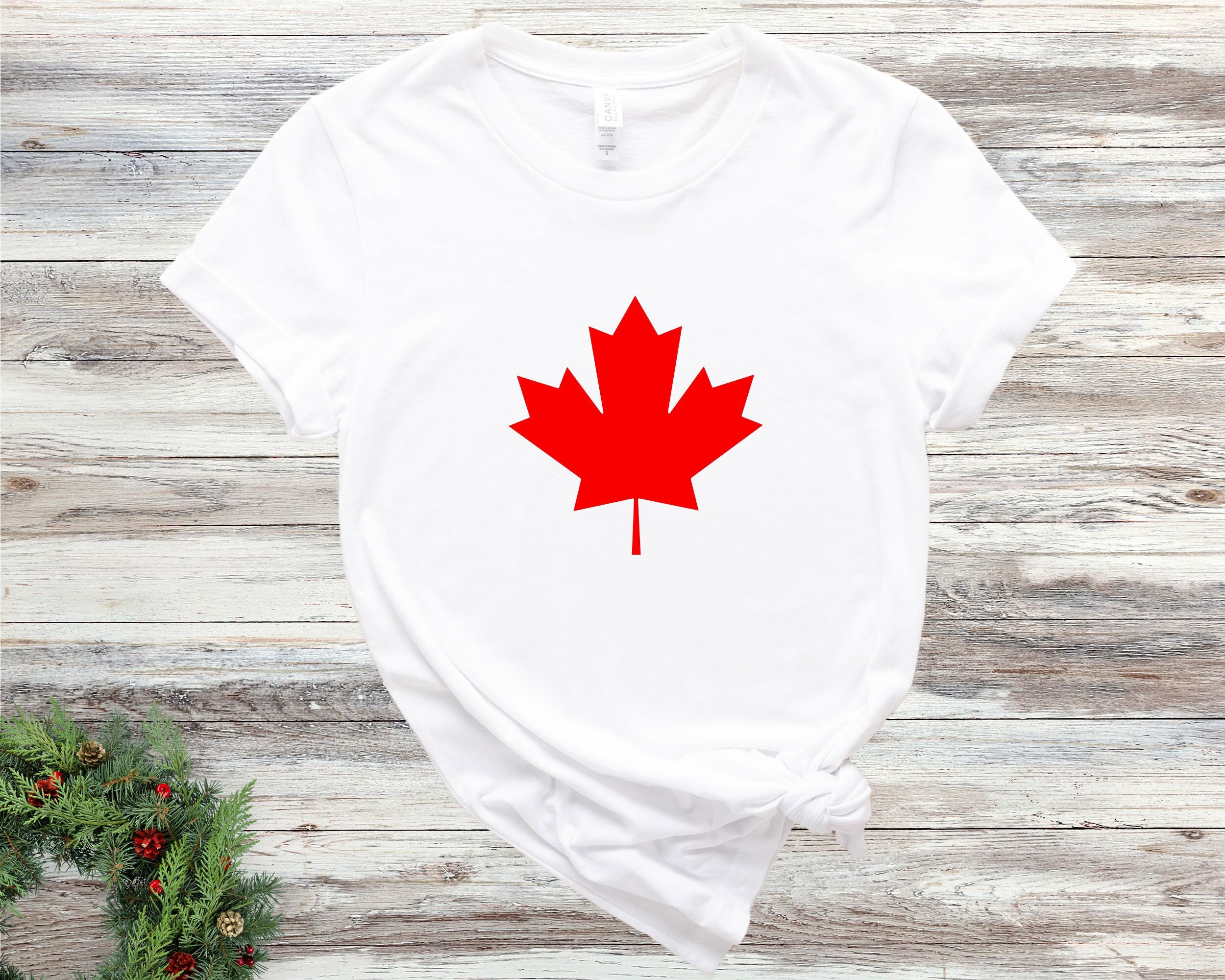 NHL Toronto Maple Leafs Custom Name Number Canadian Flag T-Shirt