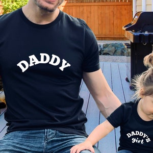Daddy Shirt, Daddy&#39;s Girl Tee, Daddy&#39;s Boy Shirt, Matching Dad And Kids Tee, Father’s Day Gift Shirt, Cute Daddy T-Shirt, Family Daddy Tee