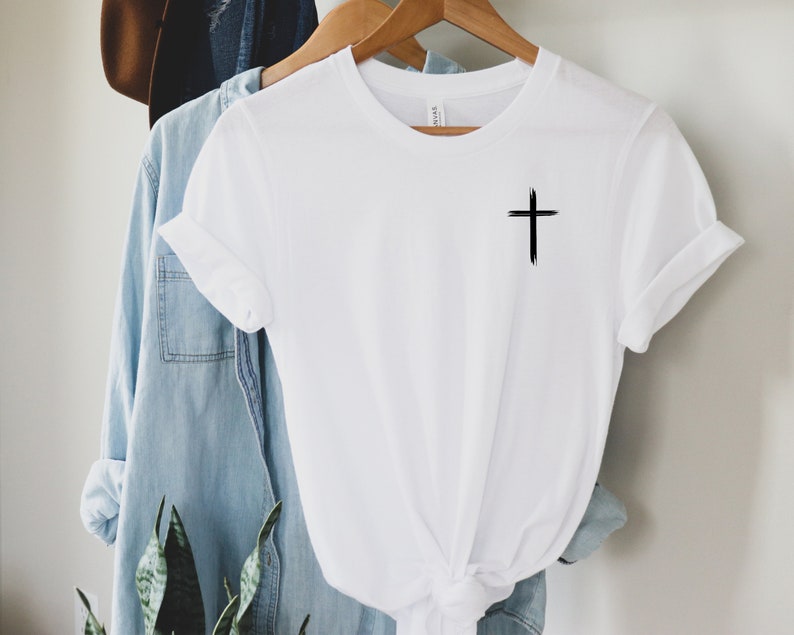 Minimalist Christian Cross Shirt Religious Shirt Faith - Etsy