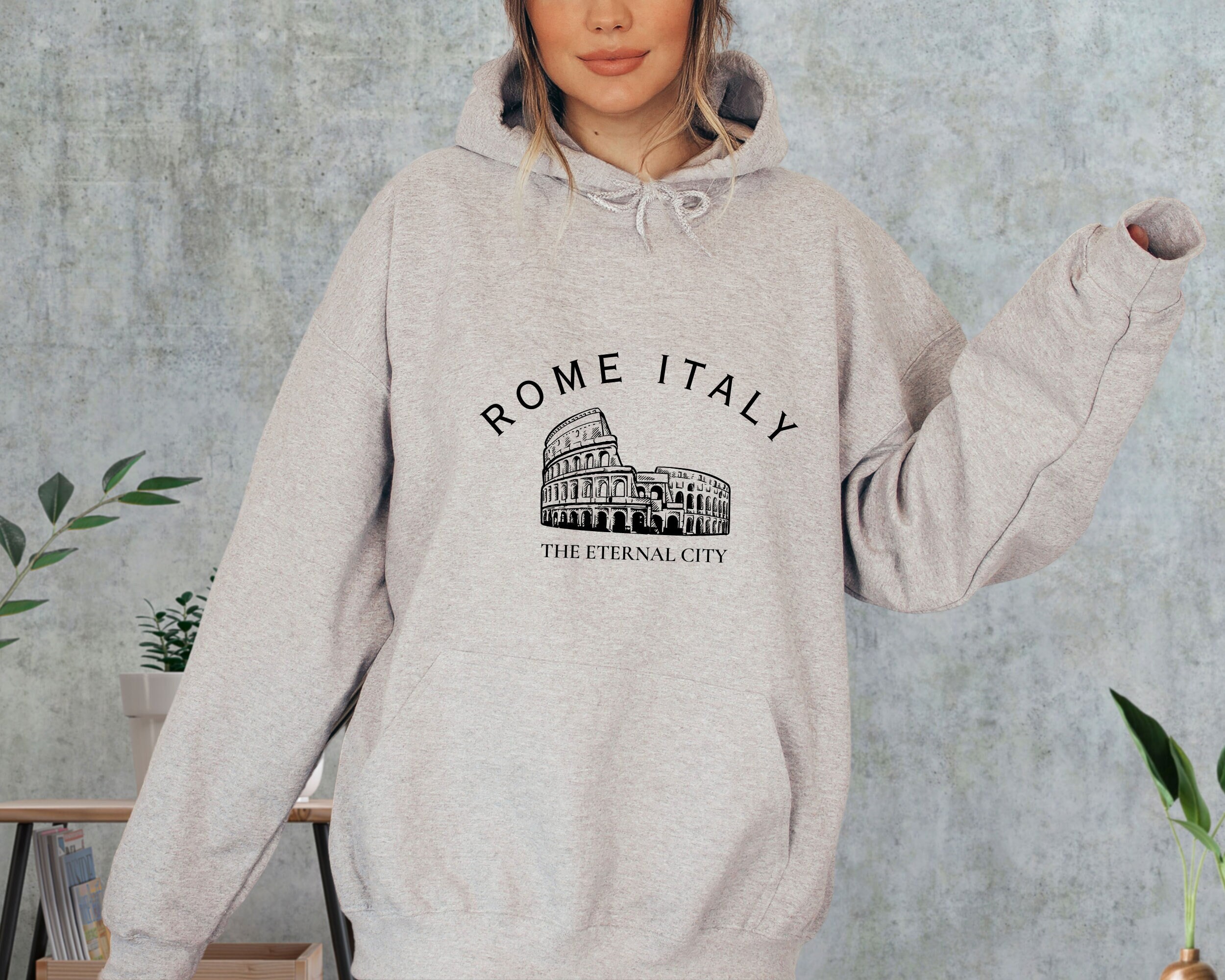 2000ARCHIVES★韓国★人気★男女兼用★SOUVENIR ROMA HOODIE 한섬 EQL