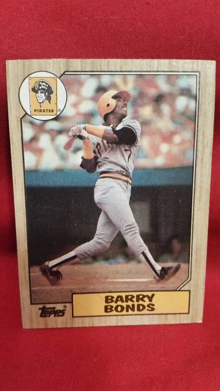 Vintage 1987 Barry Bonds 320 Topps Error Card. Free - Etsy