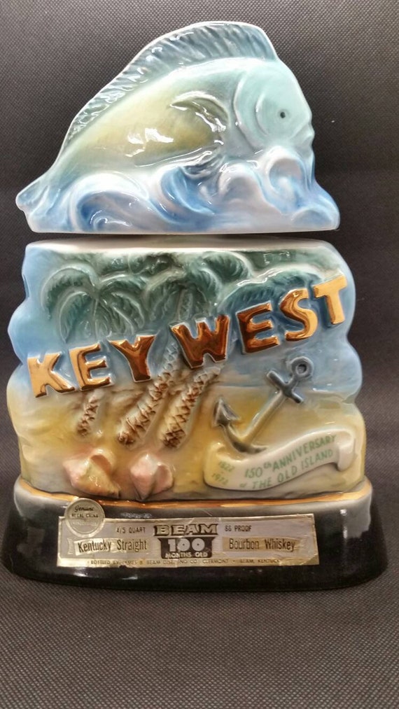 A 1972 Jim Beam Decanter Key West Florida 150th Anniversary. Etsy