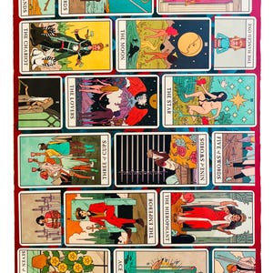 Tarot Karten Kunst auf Holz Platte