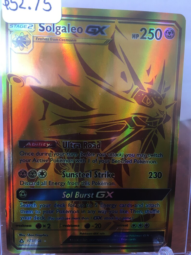 Solgaleo GX 173/156 Pokémon card - dral.regionlima.gob.pe