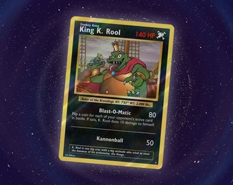 King K. Rool Custom Trading Card