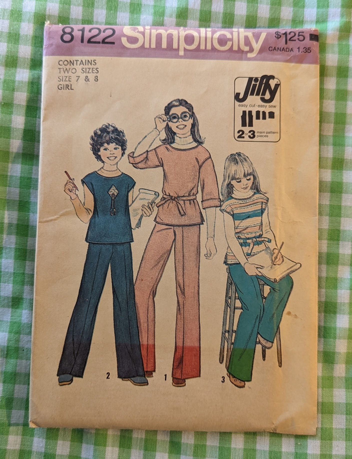 2025春の新作 Simplicity From Pattern Sewing Children's Vintage 8122 裁縫材料