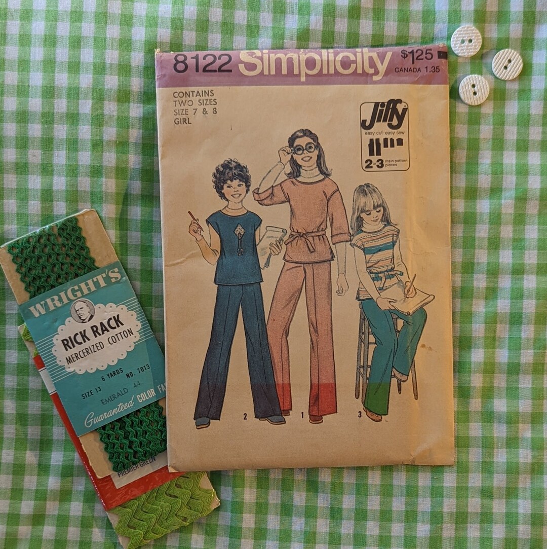 メーカー直売 - 人気ランキング Vintage 8122 Simplicity Children's From Pattern Sewing 裁縫材料