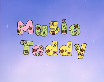 Schrift Digitale Aufkleber Musik Teddy - 76 Precropped PNG