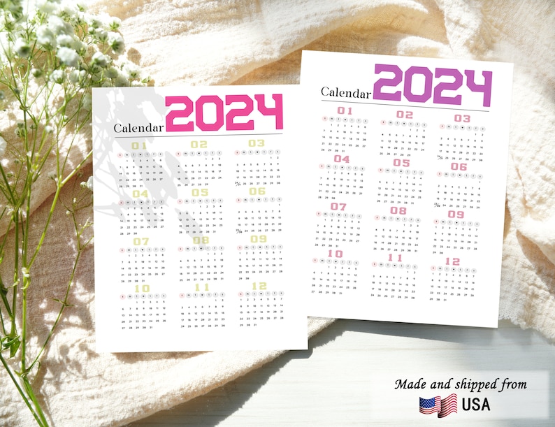 2024 Calendar Calendar Fridge Custom Calendar