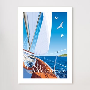 Cartel MEDITERRÁNEO Las Islas Doradas