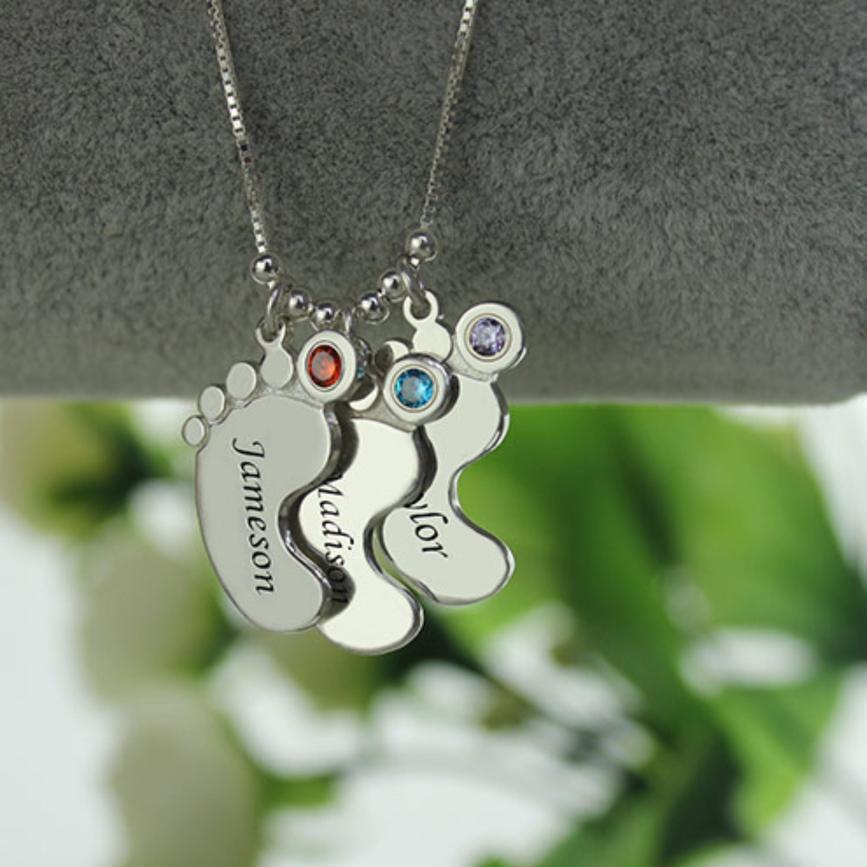 Projection Necklace | Photo Projection Mom Necklace with Engraved Baby –  IfShe UK