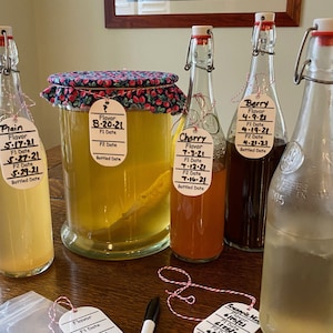 Eco-Friendly Kombucha Tags: Reusable Brew Labels, Sustainable Organizer