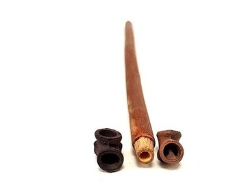 Set-of-3 Moroccan sebsi /pipe traditional /Tabacco pipe 4 skuffs/ Handmade wood