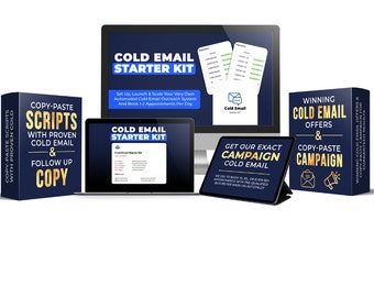 Cold Email Marketing Kit for small business | Email Marketing templates | Email marketing strategy | Email List Marketing Help | Email Leads