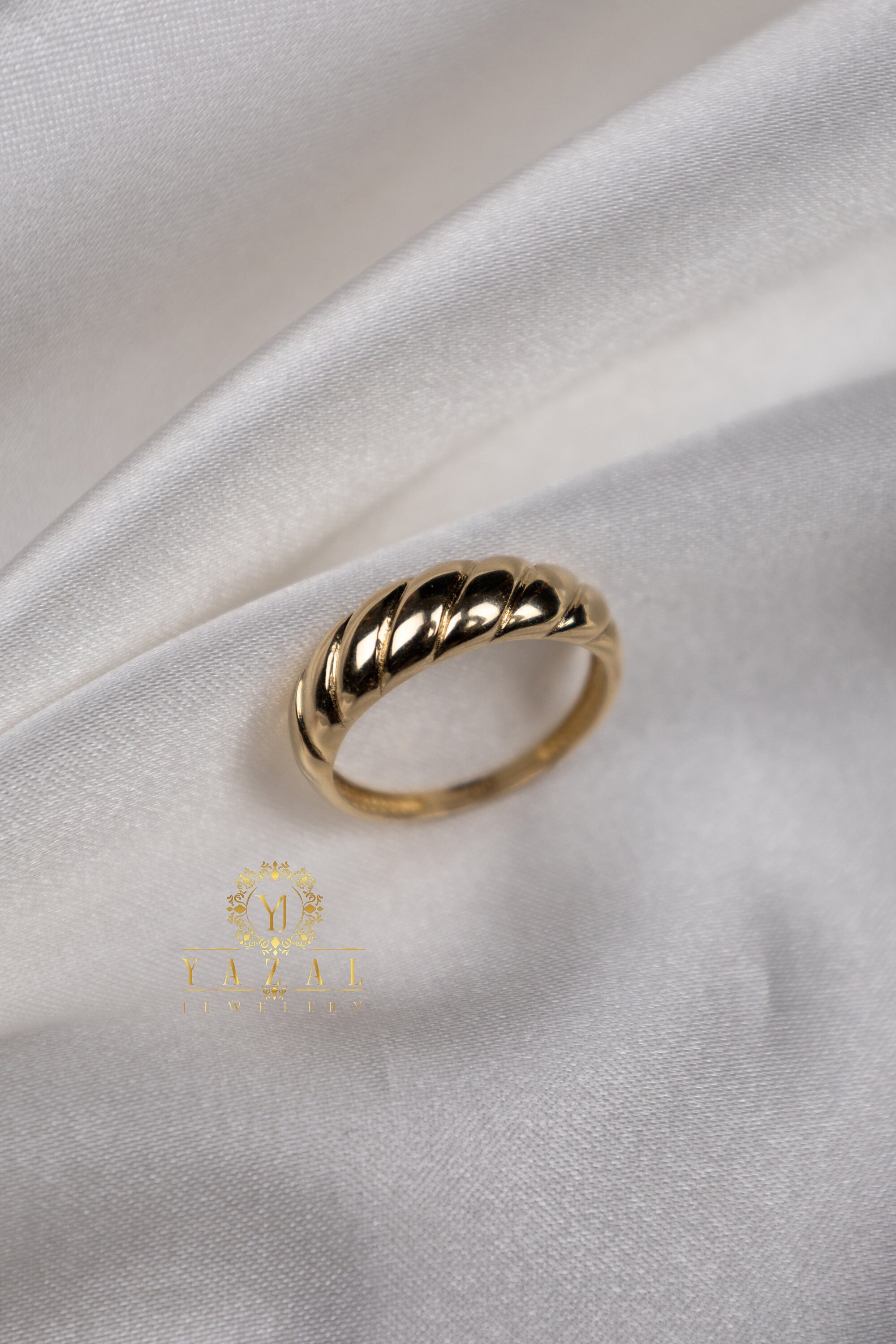 14K Gold Mason & Madison Co, Best Gold Ring Jewelry Gift Best , Aesthetic Yellow Gold Ring Jewelry ,Gift for Women Girls