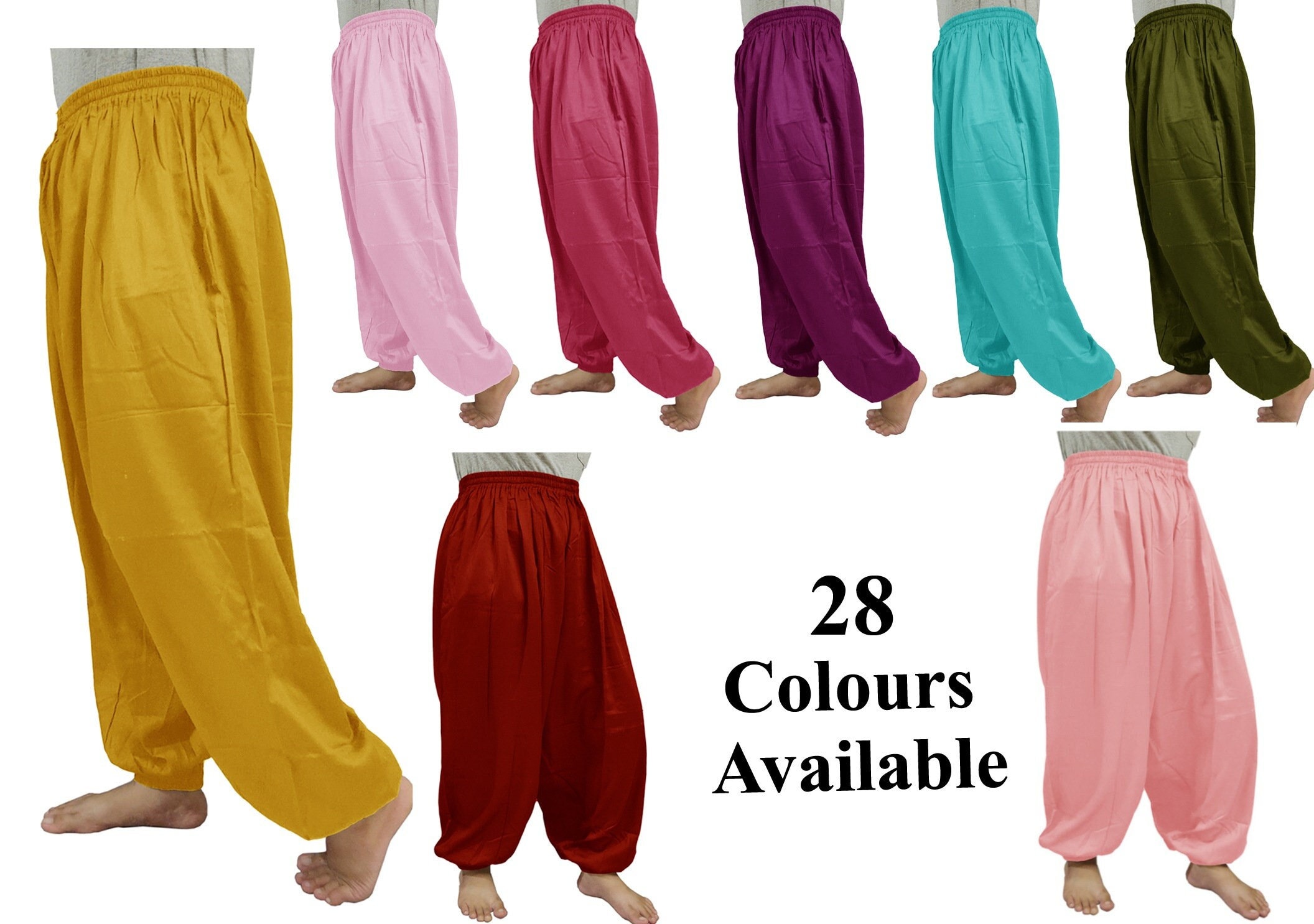 Women's Cotton Harem Yoga Pants Belly Dance Trousers Etsy