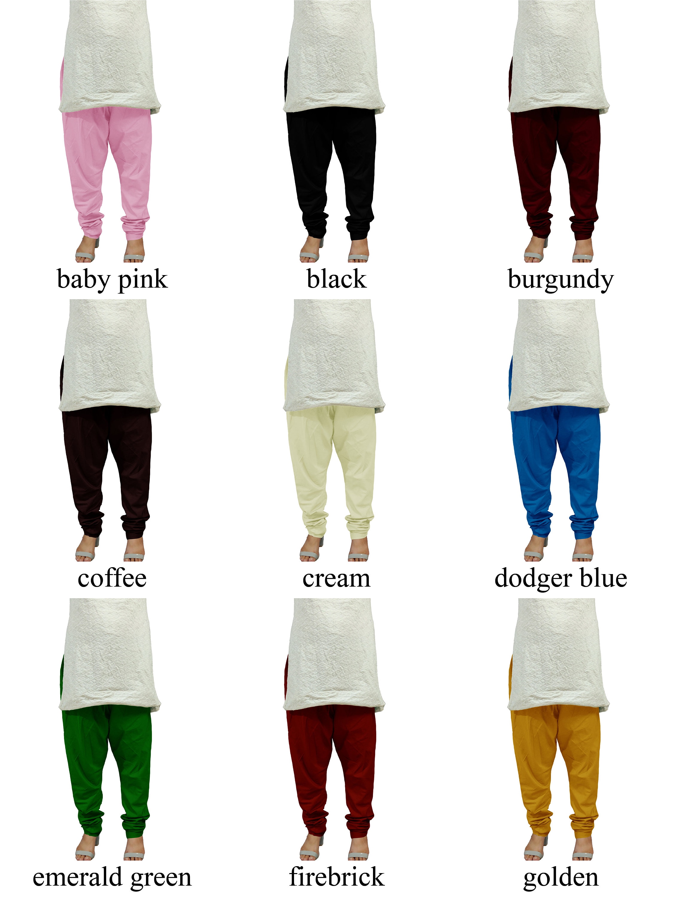 Women's Cotton Authentic Indian Churidar Pants Leggings - Etsy