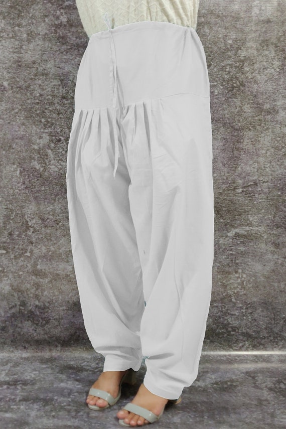 Ladyline Patiala Salwar With Drawstring Baggy Womens Pants Yoga Punjabi Indian