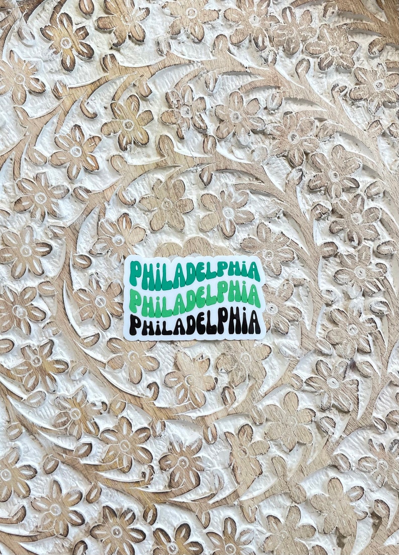 Philadelphia Water Bottle Stickers | Eagles Decals | Teacher Gift | Eagles Fan Gifts Philadelphia