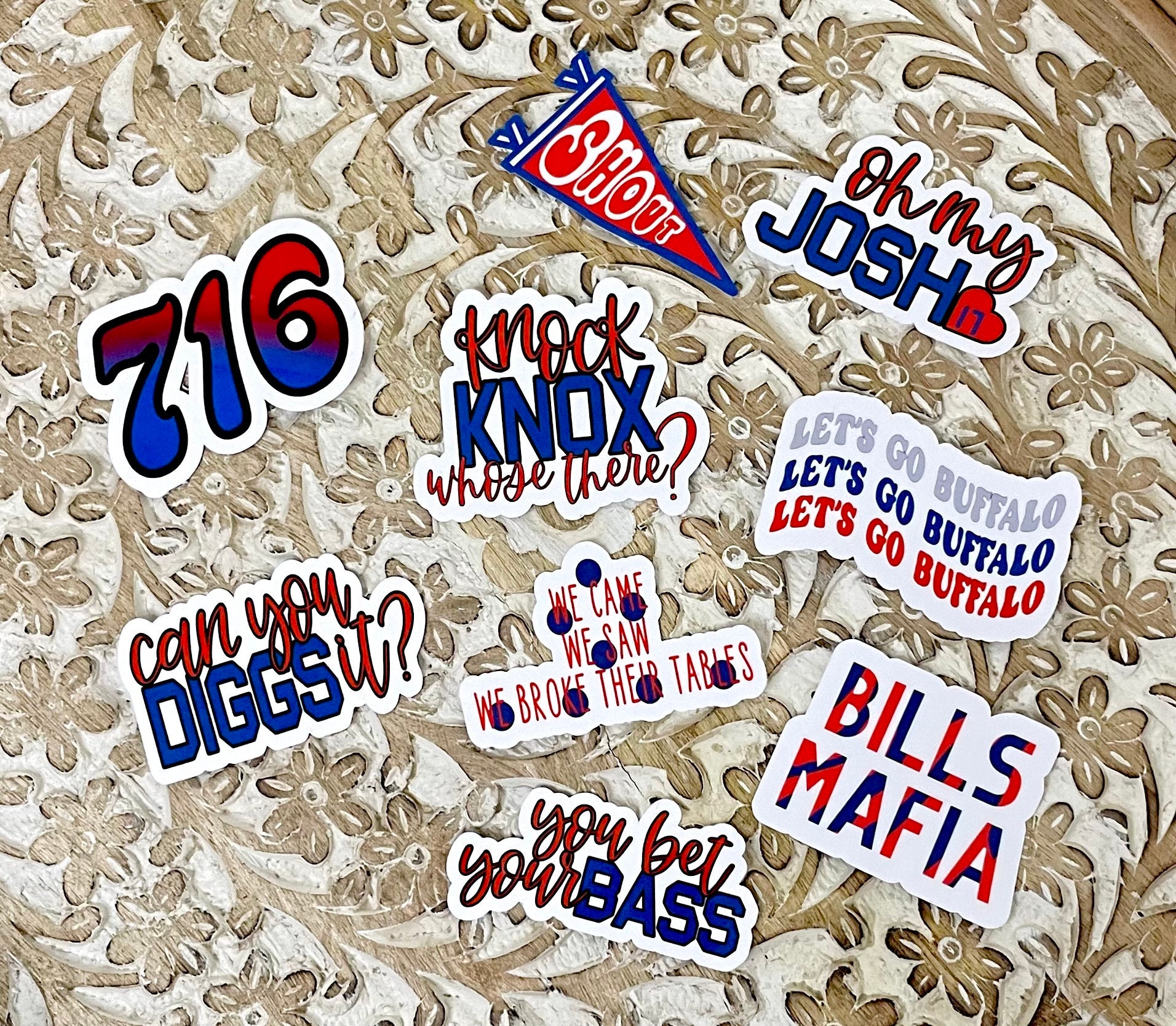 Buffalo Bills vintage embroidered iron on patch 3.25” X 2.75”