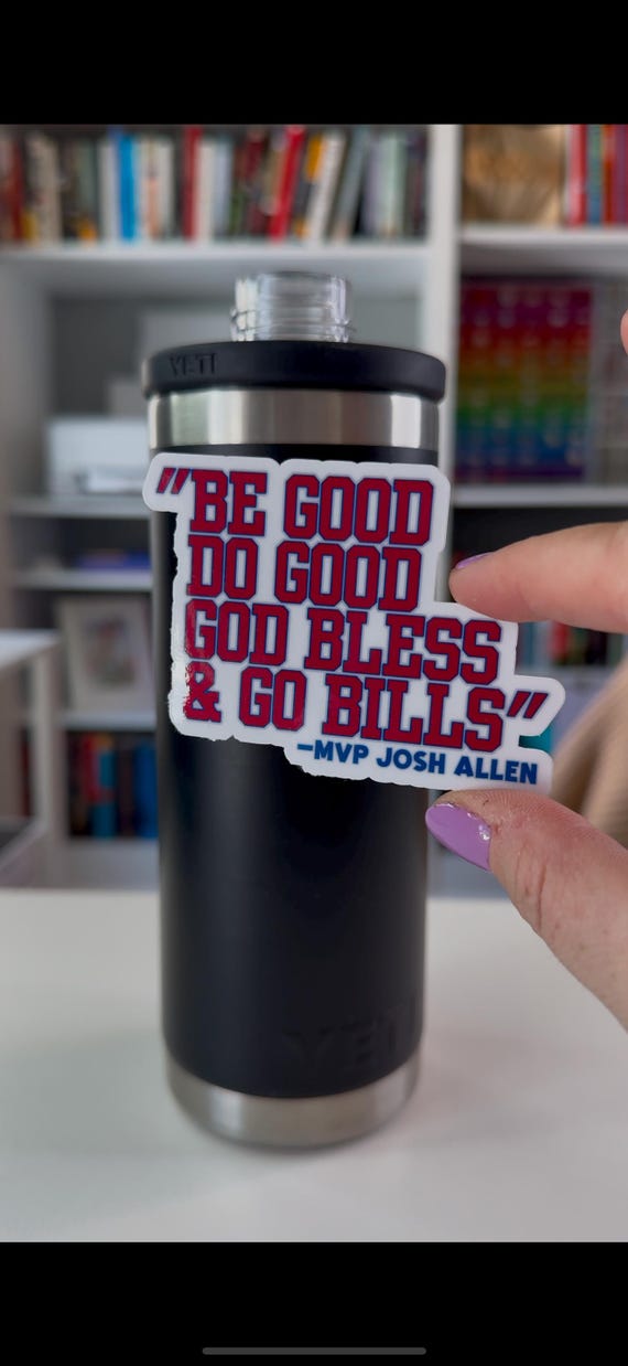 Josh Allen MVP Sticker: Buffalo Bills Mafia Decal
