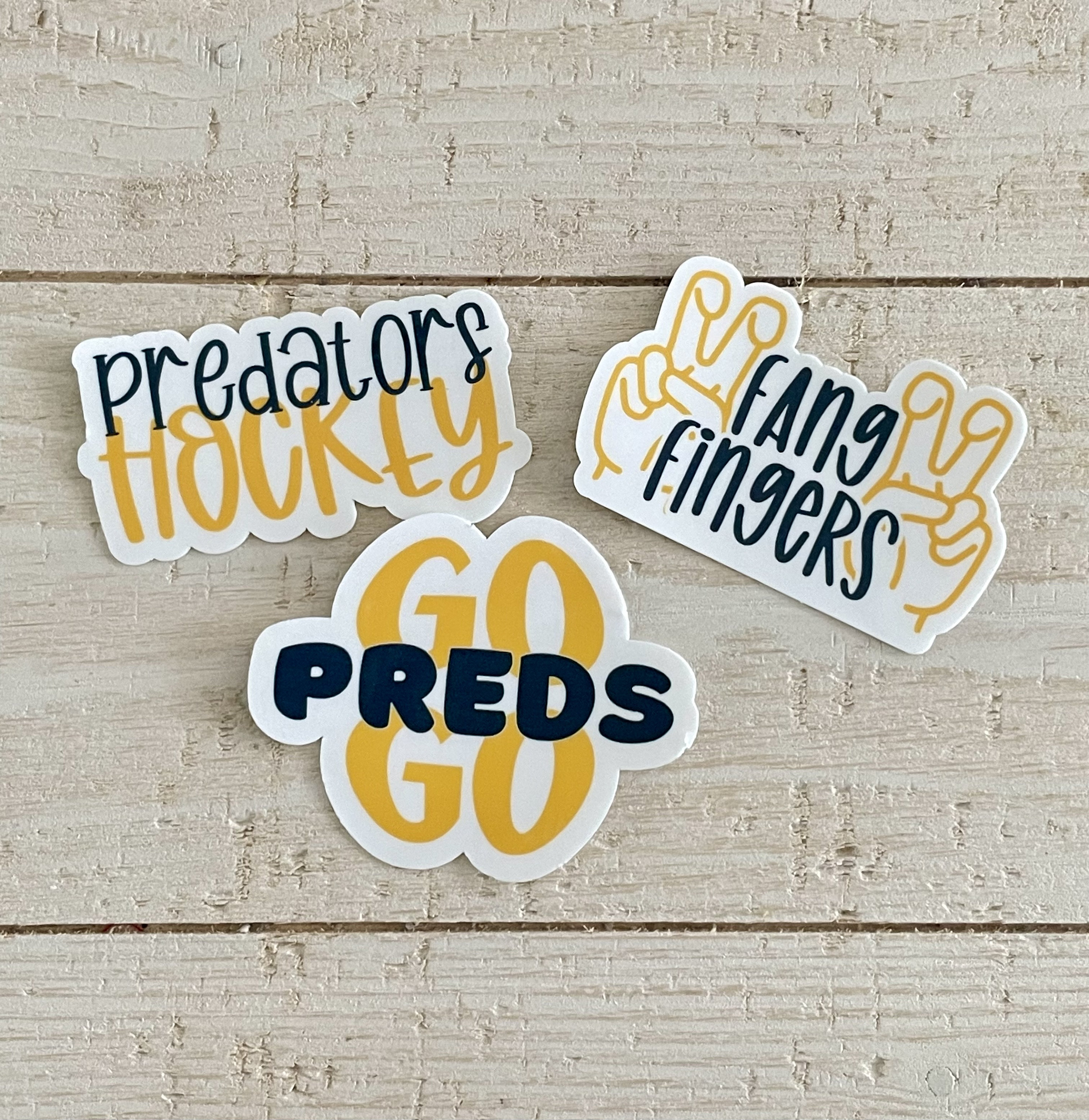 Predators Hockey Stickers: Waterproof Vinyl Decals for Nashville Hockey ...