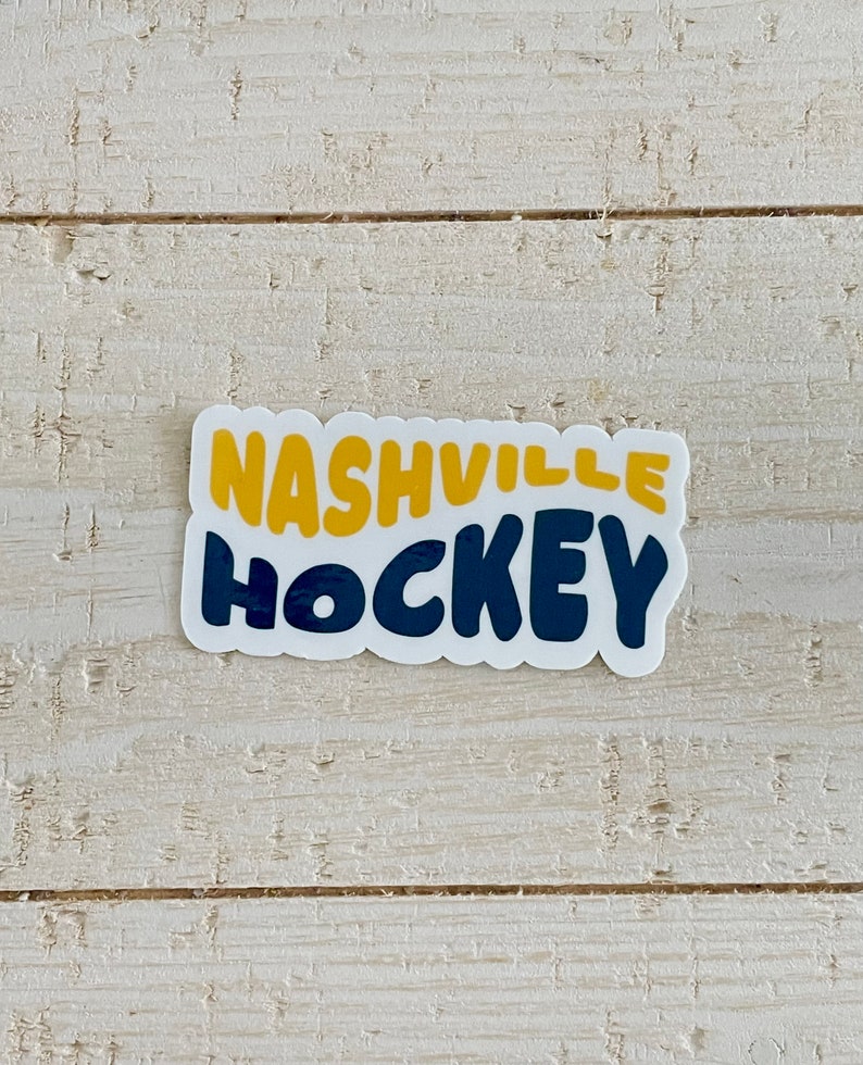 Predators Hockey Stickers: Waterproof Vinyl Decals for Nashville Hockey ...