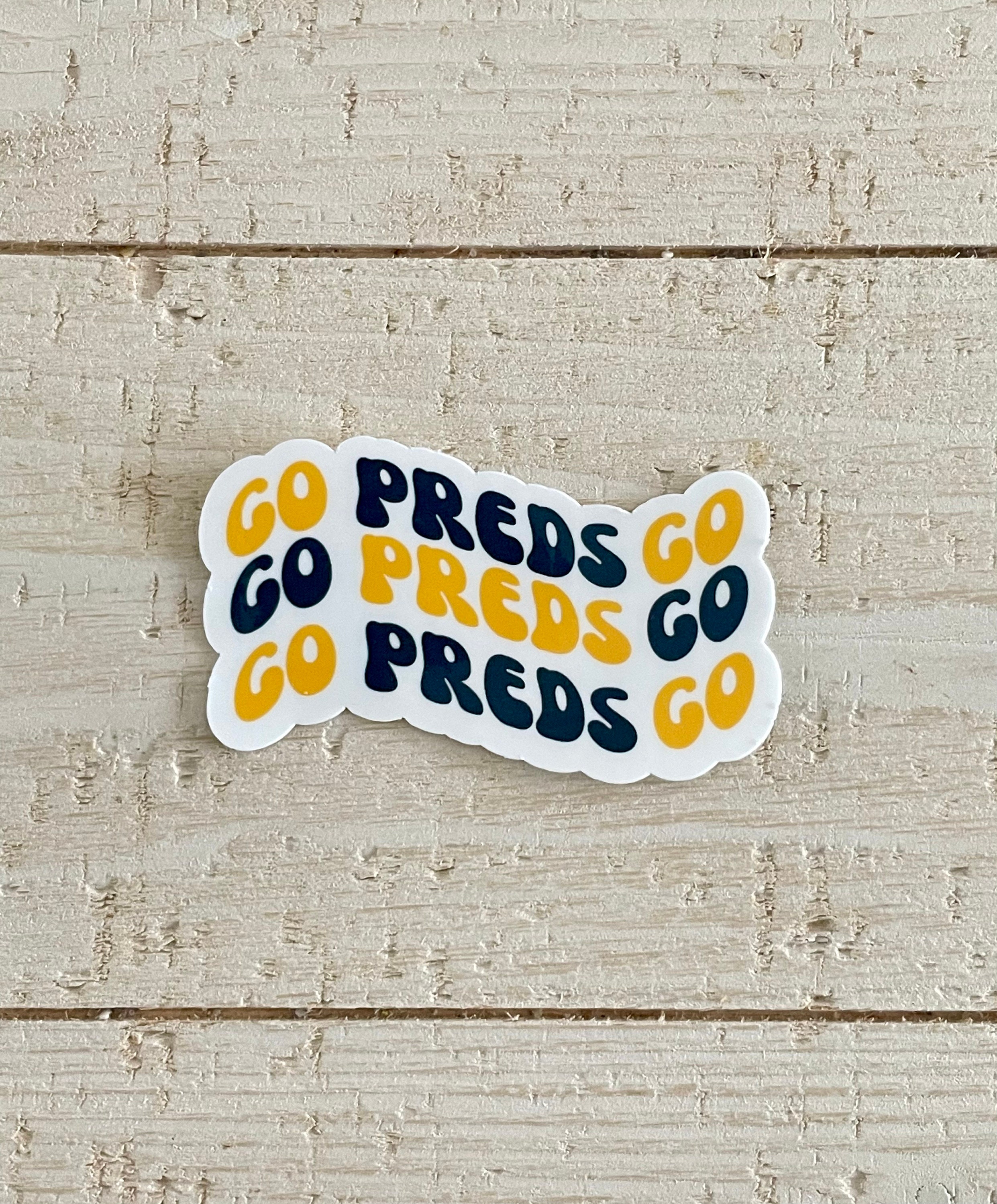 Predators Hockey Stickers: Waterproof Vinyl Decals for Nashville Hockey ...