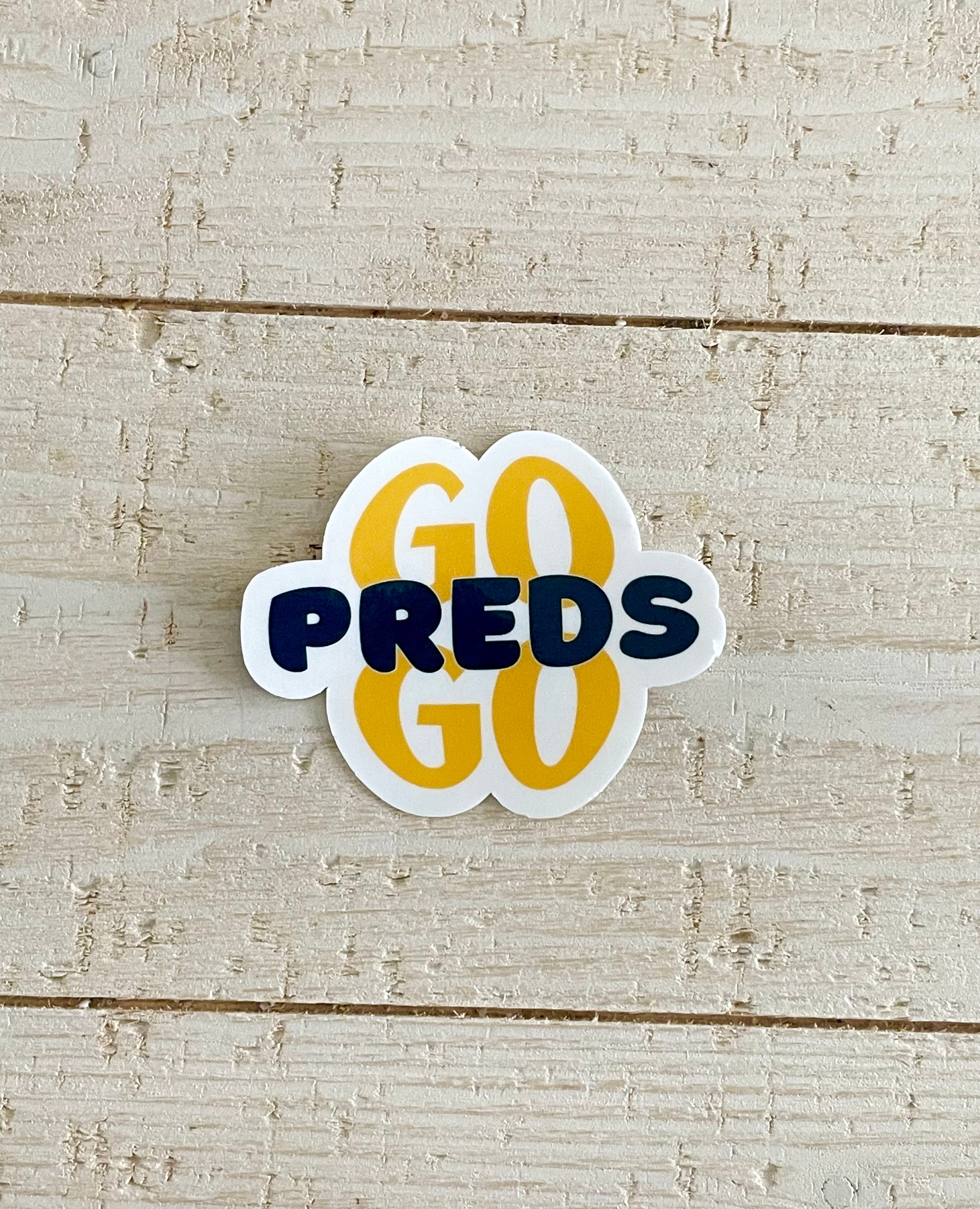 Predators Hockey Stickers: Waterproof Vinyl Decals for Nashville Hockey ...