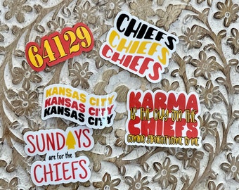 Kansas City Football Stickers | Chiefs Vinyl Decal | Teacher Gift
