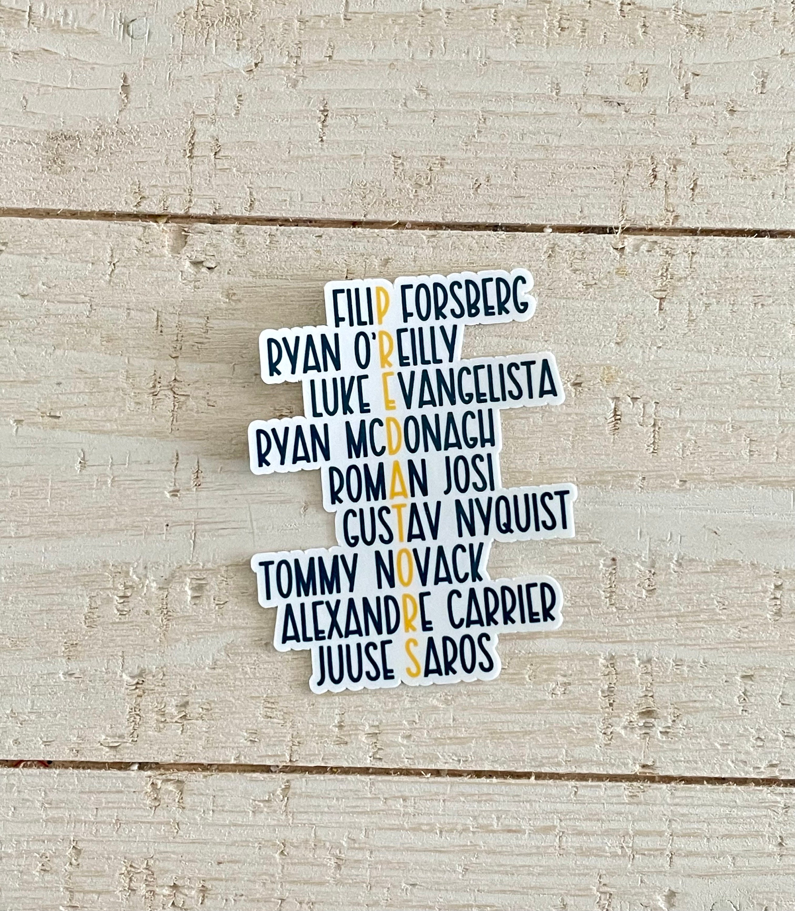 Predators Hockey Stickers: Waterproof Vinyl Decals for Nashville Hockey ...