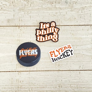 Philadelphia Hockey Stickers – Flyers Waterproof Vinyl Die-Cut for Laptops and Water Bottles image 2