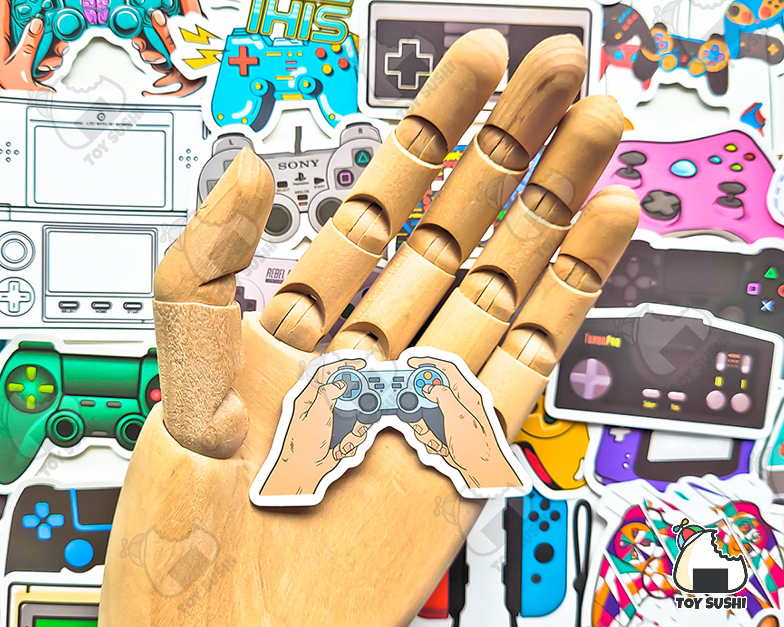 50 Pcs game Controller Sticker Pack Joycon Etsy