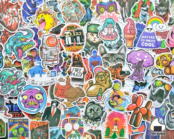 100PCS Vinyl Rock Band Laptop Stickers for Teens s, Pack d