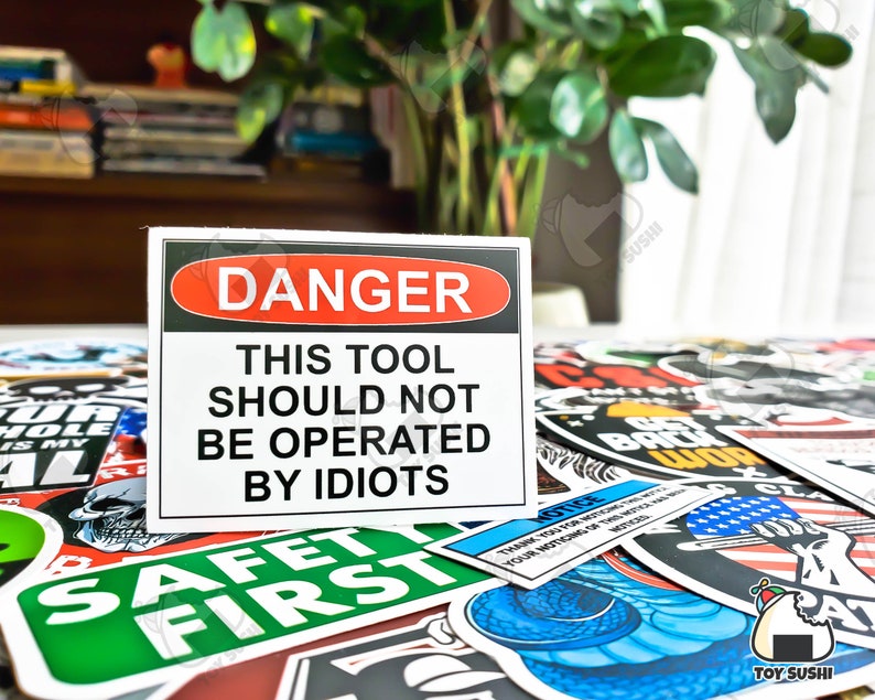100 pcs "Hard Hat" Sticker Pack | Powerline | Welding | Stripper | Beard Gifts | Mechanic | Gorilla | Essential Worker | Construction Gifts image 6